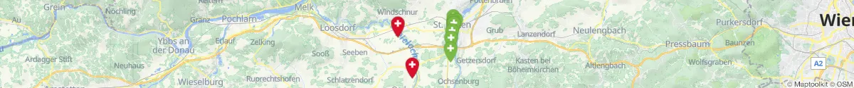 Kartenansicht für Apotheken-Notdienste in der Nähe von Gerersdorf (Sankt Pölten (Land), Niederösterreich)